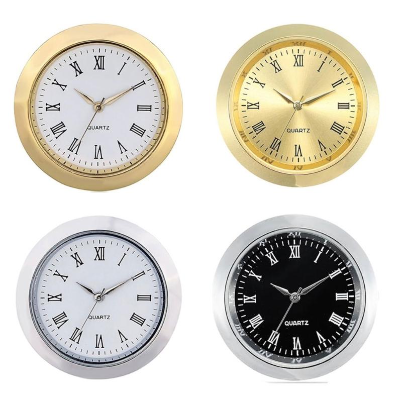 Elegantes kleines Metalluhrwerk mit römischen Ziffern, Miniaturuhr zum Einsetzen für Bastelarbeiten und Ersatz