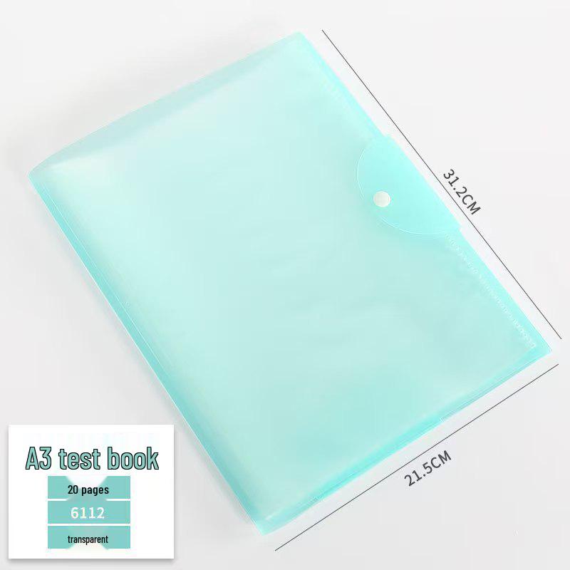 A3 Exam Paper Storage Bag for Students: Document Organizer for School Supplies