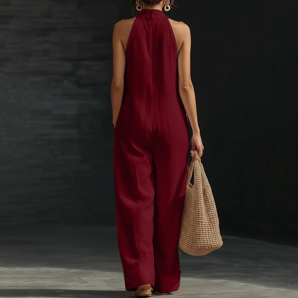 Färgglad, Elegant Och Bekväm Ärmlös Jumpsuit för Kvinnor
