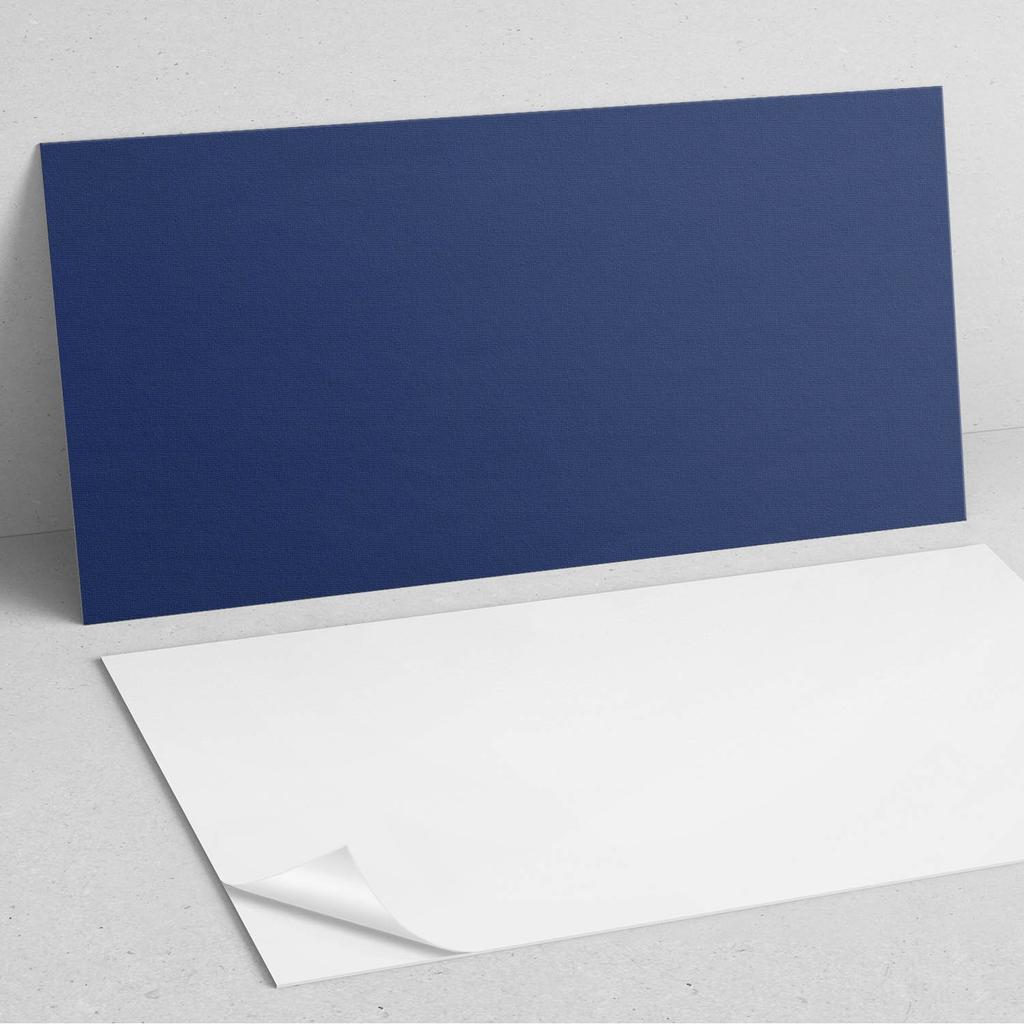 Self-adhesive Decoration with Graphics for Office or Study 100x50 Cm Navy Blue Color