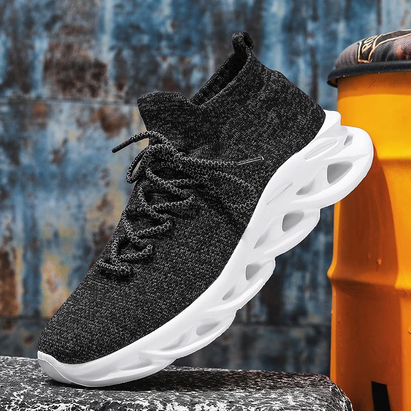 Mens Walking Shoes Summer New Breathable Lightweight Soft Soled Walking Shoes Daily Outdoor Casual Comfortable Sports Shoes Man