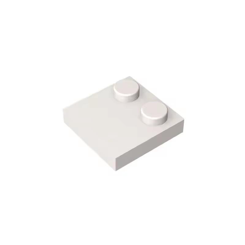 100pcs MOC Bricks Compatible Assembles Particles 33909 2x2 Half Edge 2 Bump Base Plat Building Blocks Parts Kid Toys