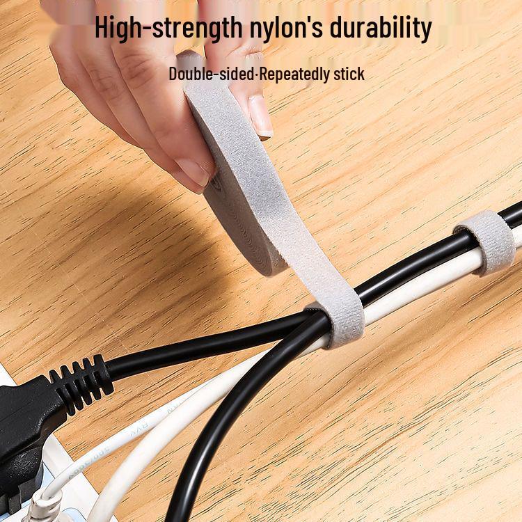 Data Cable Organizer and Desktop Wire Management Strap