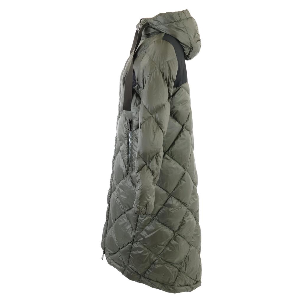 MONCLER [2020 model] DUROC quilted hoodie down coat 00 khakiUsed