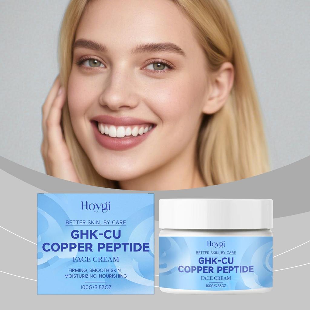 Copper Peptide Face Cream, Hydrating & Nourishing, Smooth & Elastic, Non-Sticky