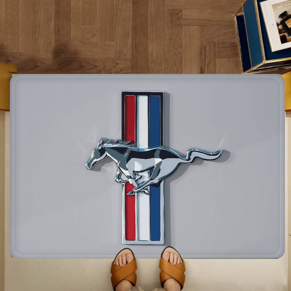 Horse Mustang Hallway Carpet Washable Non-Slip Living Room Sofa Chairs Area Mat Kitchen Doormat Area Rug
