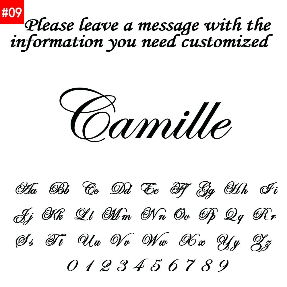 Custom Name Long Pendant Earrings Personalized Chains Ear Studs Custom Stainless Steel Letter Name Earrings Wedding Gifts