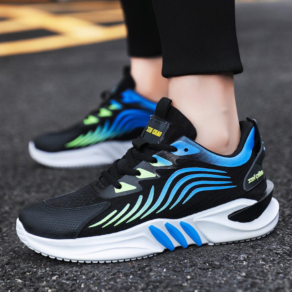 Men's Shoes Spring and Summer Sports Shoes Trend Fly-woven Mesh Breathable Casual Shoes Foreign Trade Large Size Running Dad Shoes Men