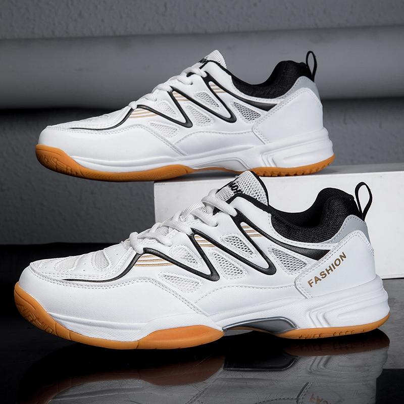 New Sports Shoes For Men And Women, Low-Cut Lace-Up Thick-Soled Shock-Proof Table Tennis Shoes, Badminton Shoes