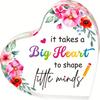 Cherished Teacher Appreciation Gift - Acrylic Keepsake with Inspirational Quotes, Perfect for Desk Decor, Graduation & Retirement, Teacher's Day, Best