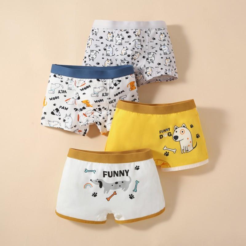 

4 шт./лот, трусики для мальчиков, трусы для детей, детское нижнее белье, одежда, детское нижнее белье, хлопковое нижнее белье, боксеры, От 3 до 12 лет M 13-17KG жёлтый