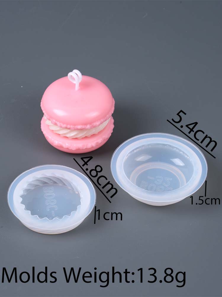 

3D Macaron Silicone Candle Mold DIY Valentine s Day Ornaments Crafts Making Aromath Soap Plaster Resin Chocolate Baking Molds