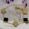 New Shiny Four-leaf Clover Bracelet Five-flower Fashion Sense Hand Jewelry Simple Jewelry
