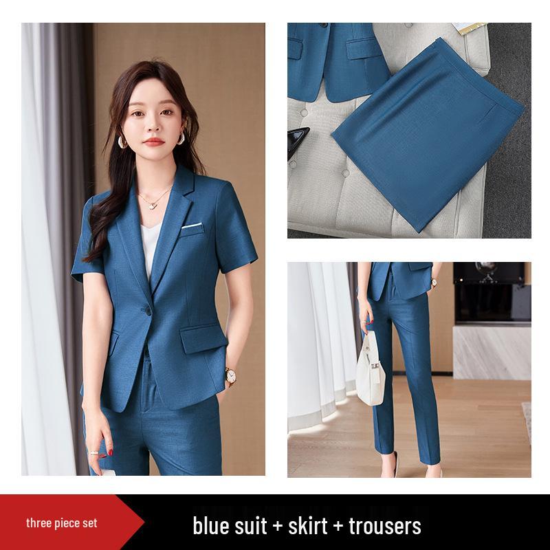 Women's Professional Suit Set: Formal Workwear for Interviews and Business Settings