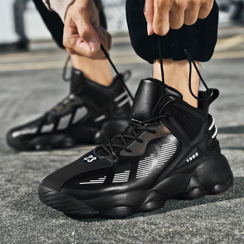 Chaussures de basket-ball et de course montantes extra larges pour homme, taille 48, style papa, automne 2023