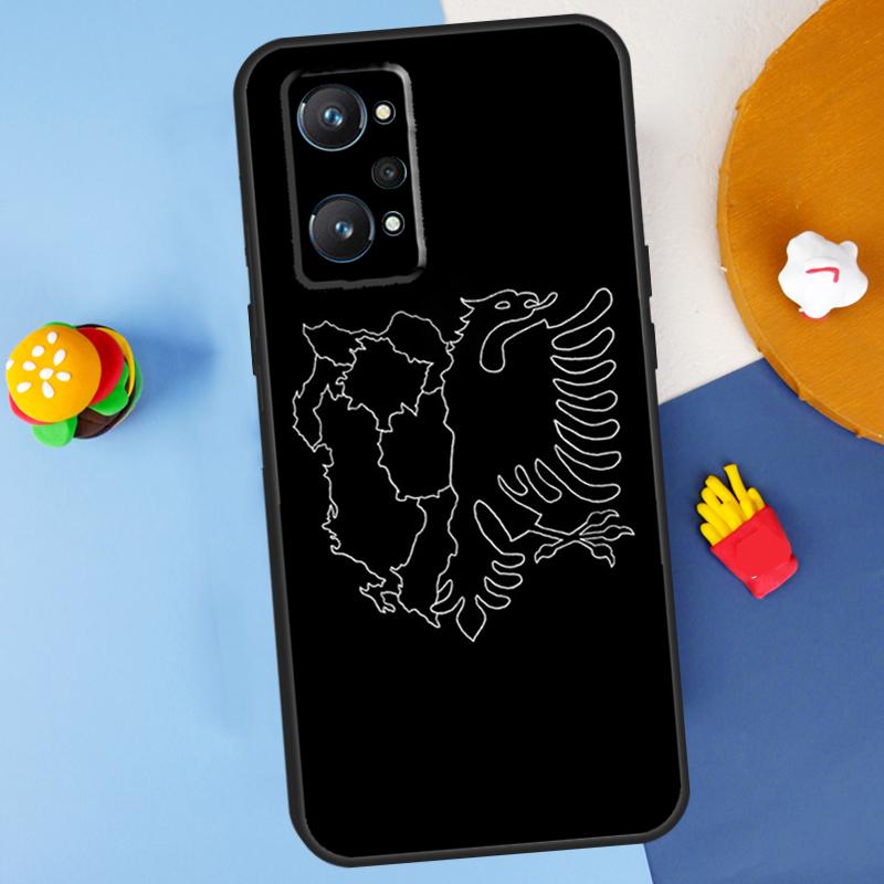 Albanien Flagge Für Realme GT 6 6T 5 GT7 Pro C61 C75 C55 C51 C21Y C25S C67 C53 13 12 10 11 14 Pro Plus Hülle