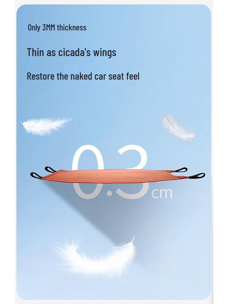 Universelles ultradünnes atmungsaktives Wildleder-Autositzkissen-Set für alle Jahreszeiten
