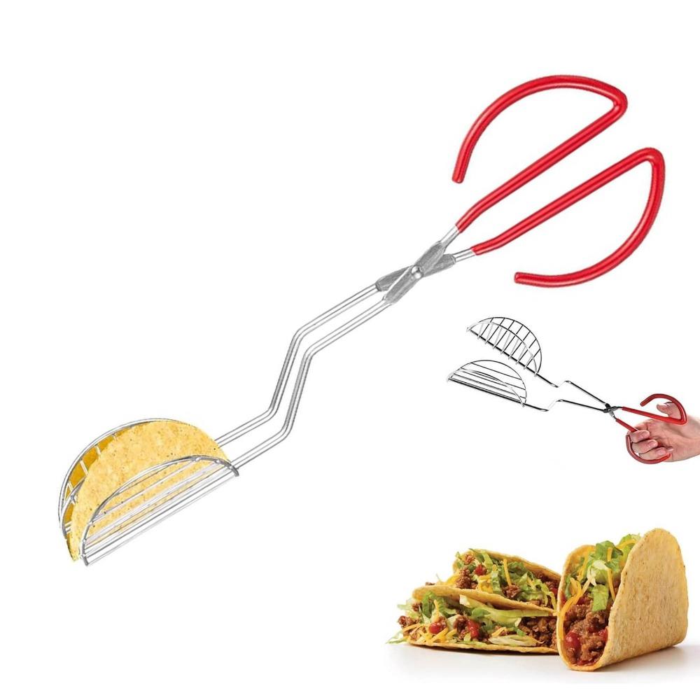U-Shaped Taco Shell Tong Multi-purpose Press Shell Maker Tongs Tortilla Holders  Kitchen Utensils