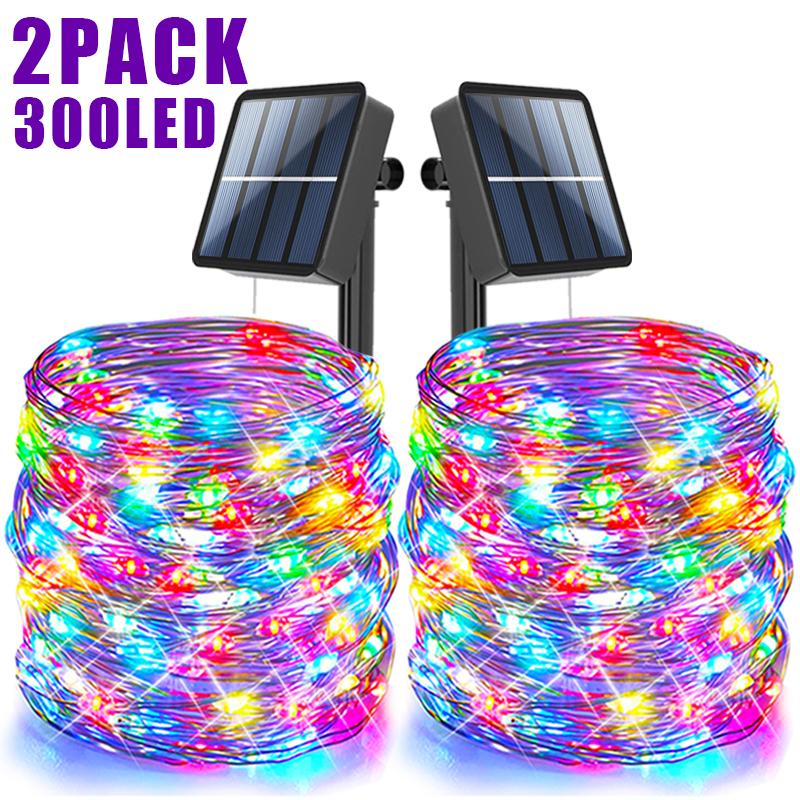 Ghirlande Luminoase Solare LED Exterior Impermeabile Feston Decor Grădină Crăciun Zână Ghirlandă Luminoasă