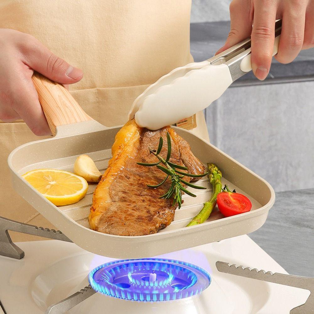 

Полосы Сковорода для стейка Утолщенная фритюрница для стейка Кухонные инструменты Сковорода для стейка Бытовая