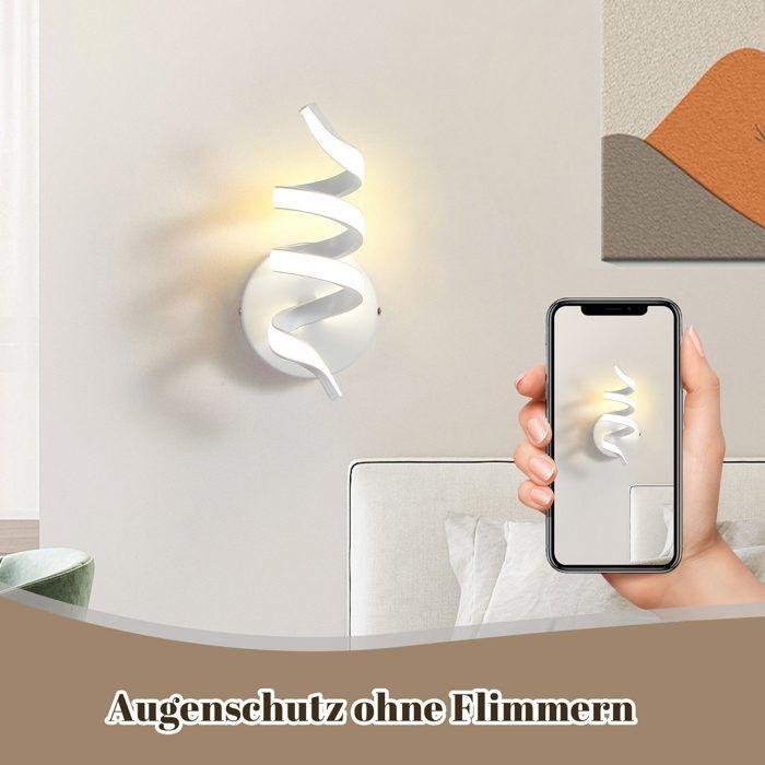 Applique murale LED d'intérieur - NETTLIFE - Nettlife - 7W - Blanc chaud 3000K - Métal design moderne