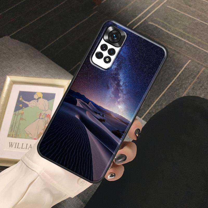 Star Space Moon Night Funda For Xiaomi Redmi Note 14 13 Pro 9 10 11 12 Pro 10S 11S 12S Redmi 14C 13C 10C 12C Case
