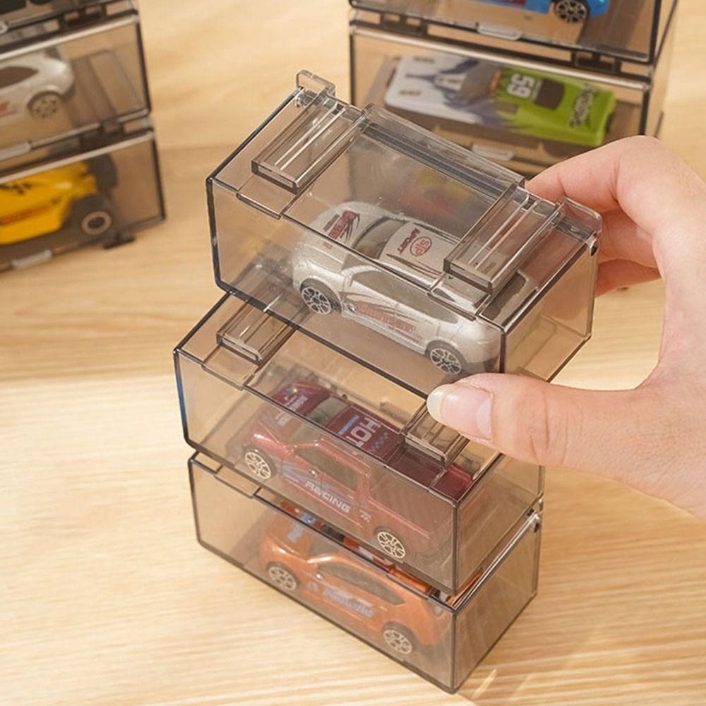 1:64 Diecast Car Display Box Transparent Car Toys Case Portable Model Car Box  Boys Gift