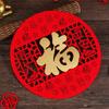 Flocked Window Sticker 3D Spring Festival Decoration  2024 Chinese New Year