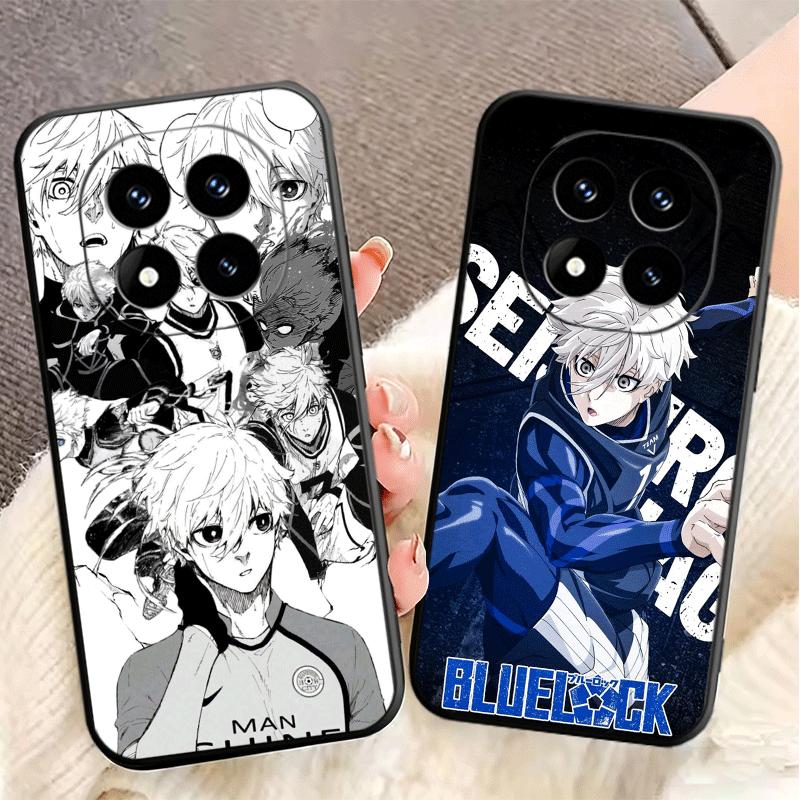 Blue L-Locks Nagi Seishiro Soft Phone Case for Xiaomi Redmi Note 12 13 14 15 Pro Plus 11 12S 11S 11T 10 4G Black Cover Back Shel