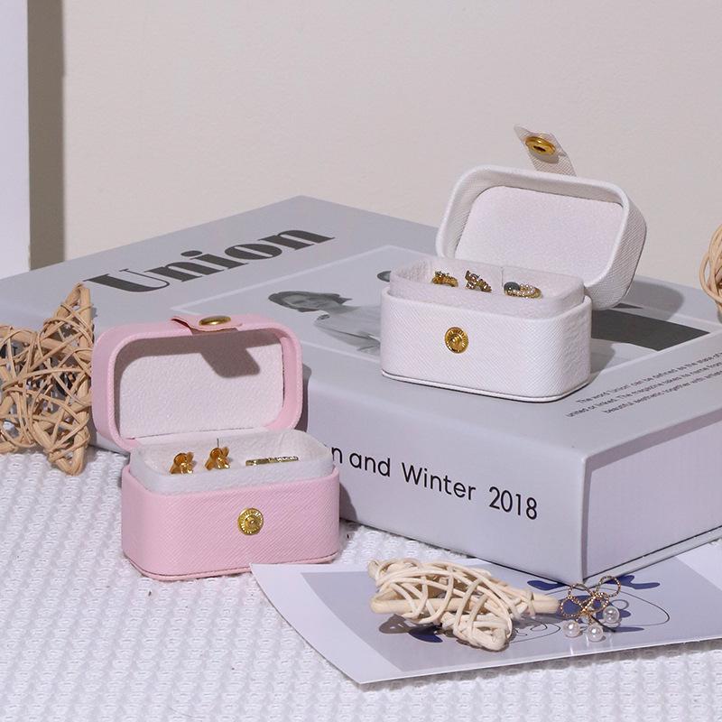 Mini Jewelry Box: Dustproof Storage for Rings, Ear Studs, and Earrings in Ins Style