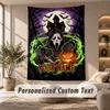 Tapestry Custom Name Text, Wall Hanging Tapestry Home Room DecorScream Ghostface