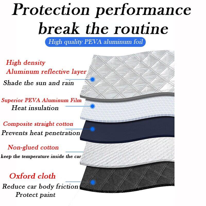 Sunshade Cover Car Windshield Snow Sun Shade Waterproof Protector Automobile Magnetic Cover Car Front Windscreen Cover