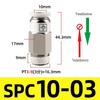 AKH Pneumatic Check Valve One-way Exhaust Valve Straight-through SPC8-02 VPC8-01 Prevents Air Backflow BSPT Thread 1/8 1/4 3/8