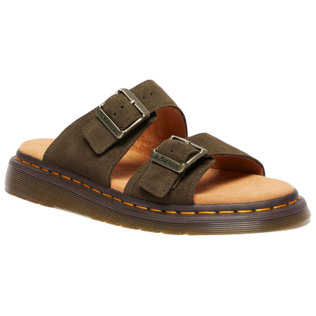 Dr. Martens Josef Sandales Sliders Confortables Polyvalentes Antidérapantes Chaussures Unisexe Olive 41083300