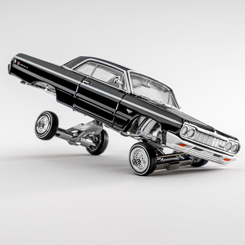 Предпродажа 97M 1:64 Chevrolet Impala Lowrider Сплав Модель Автомобиля синий