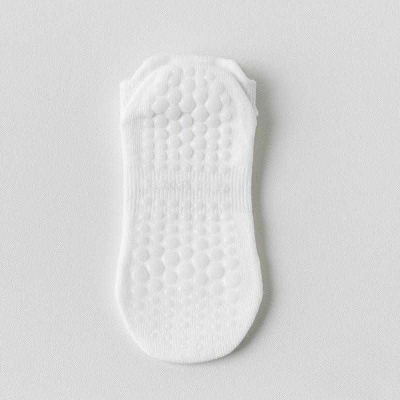 Șosete de Yoga de Vară, Șosete Scurte din Bumbac în Culori Solide, Șosete Antiderapante din Silicon pentru Podea Interioară Pilates Fitness Antiderapante din Silicon