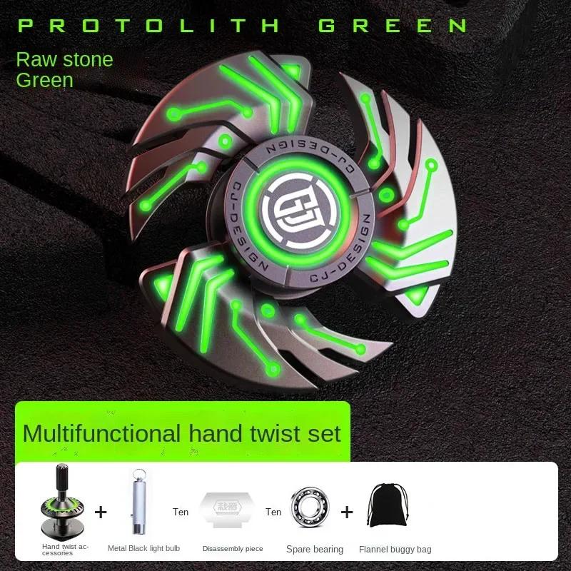 Alloy Metal Fidget Spinner Luminous Spinning Tip Top Antistresse Relieve Stress Reducing Toys Stress Reducing Toys Anxiety Kids