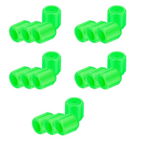 Glow-in-The-Dark Tire Valve Caps Set Universal Waterproof Lights Stem Covers Wear-Resistant Vehicle Tire Valve Caps