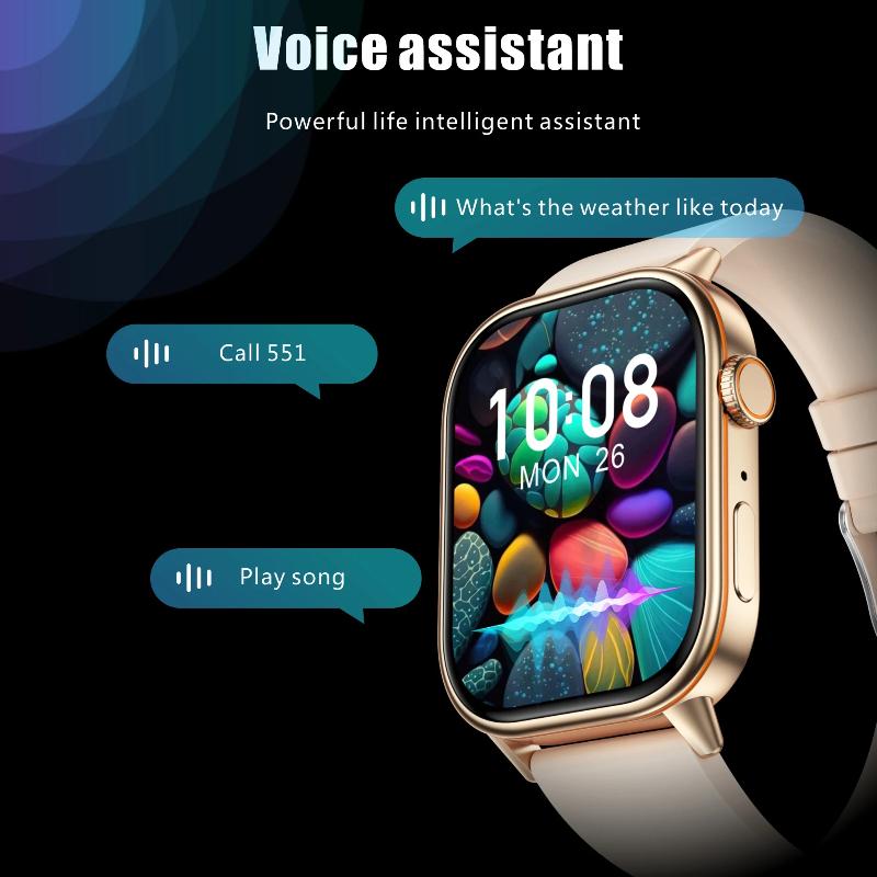 2025 New Uric Hot Sales Built In GPS Sports Smartwatch Men 2.01 Inch HD Screen Compass 5ATM Bluetooth Call Fitness Outdoor Adults