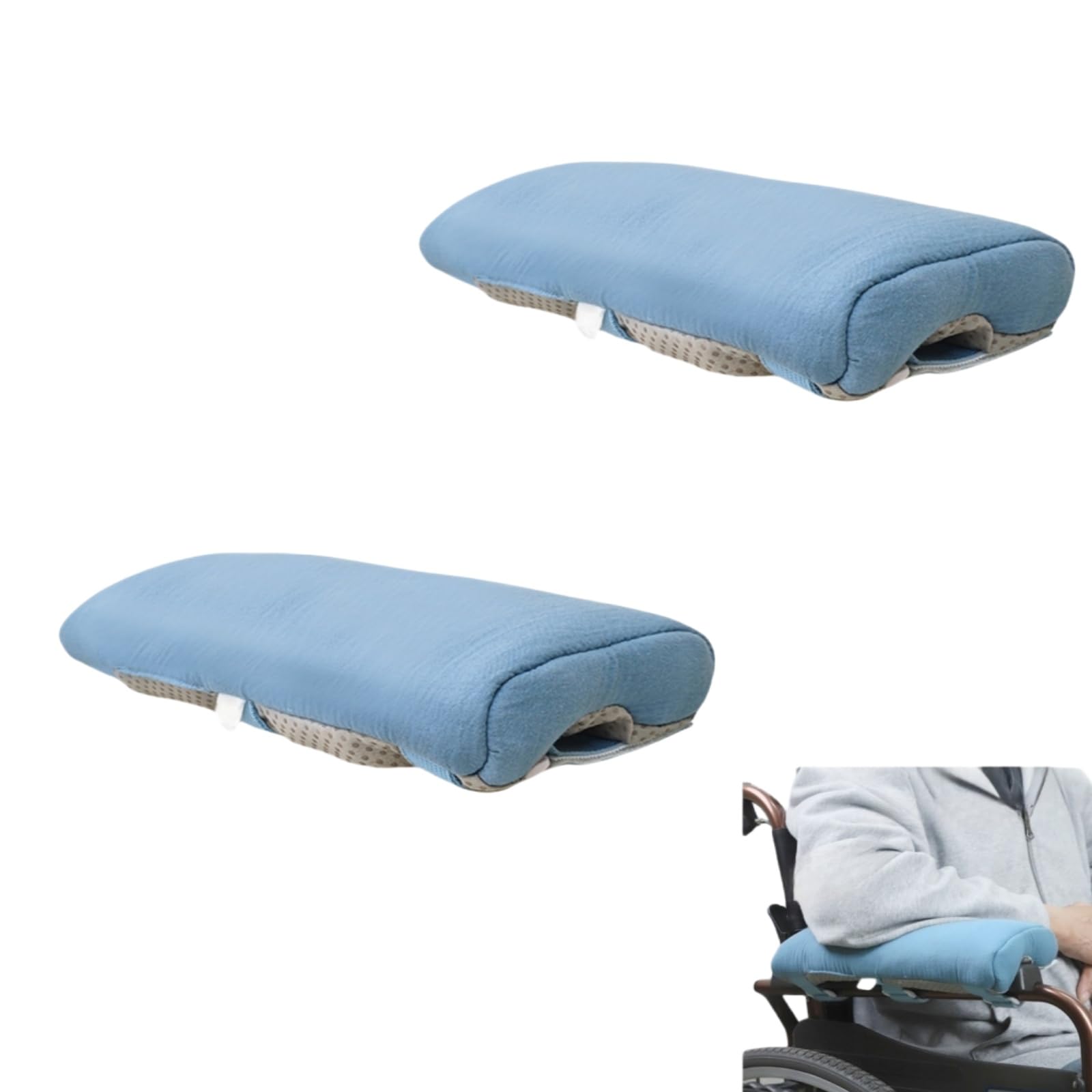 

DURASIKO Колесо для инвалидной коляски Подлокотник для инвалидной коляски Чехол для подлокотника инвалидной коляски с полой трубкой Очень удобный Идеально подходит для уважения к пожилым Упаковка из 2 штук 2-в-1