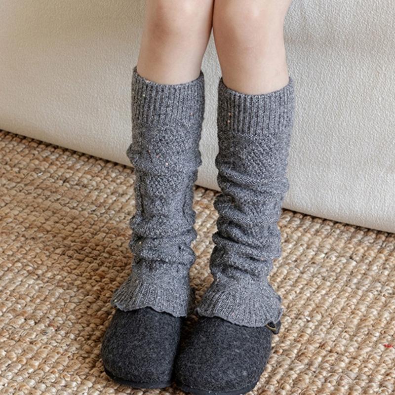 Kids Glittering Ankle Socks Reusable Heat Leggings Breathable Textured Fabric Play date Outfit Essential Easy Care