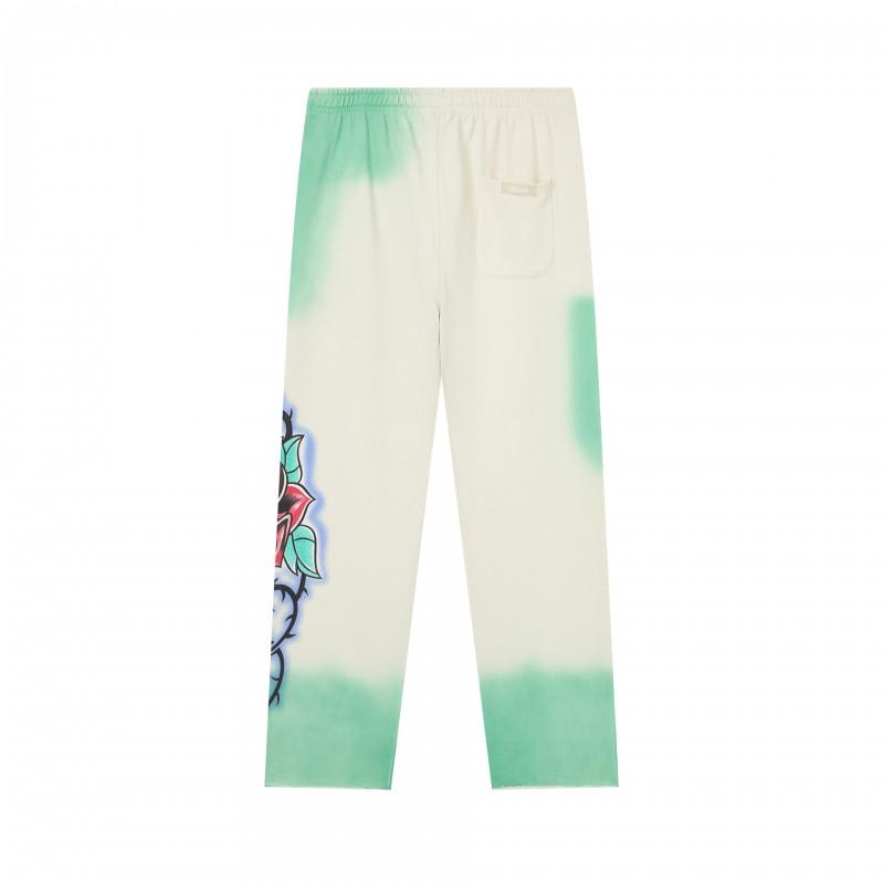 Unisex Relaxed Fit Washed Cotton Jogger Pants With Embroidered Letter Print Casual Trousers