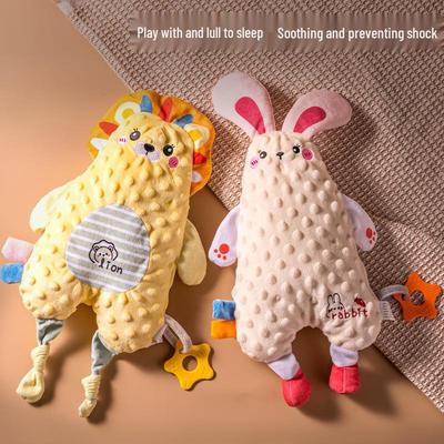Newborn Baby Comfort Blanket & Edible Teething Soother with Rabbit Hand Puppet