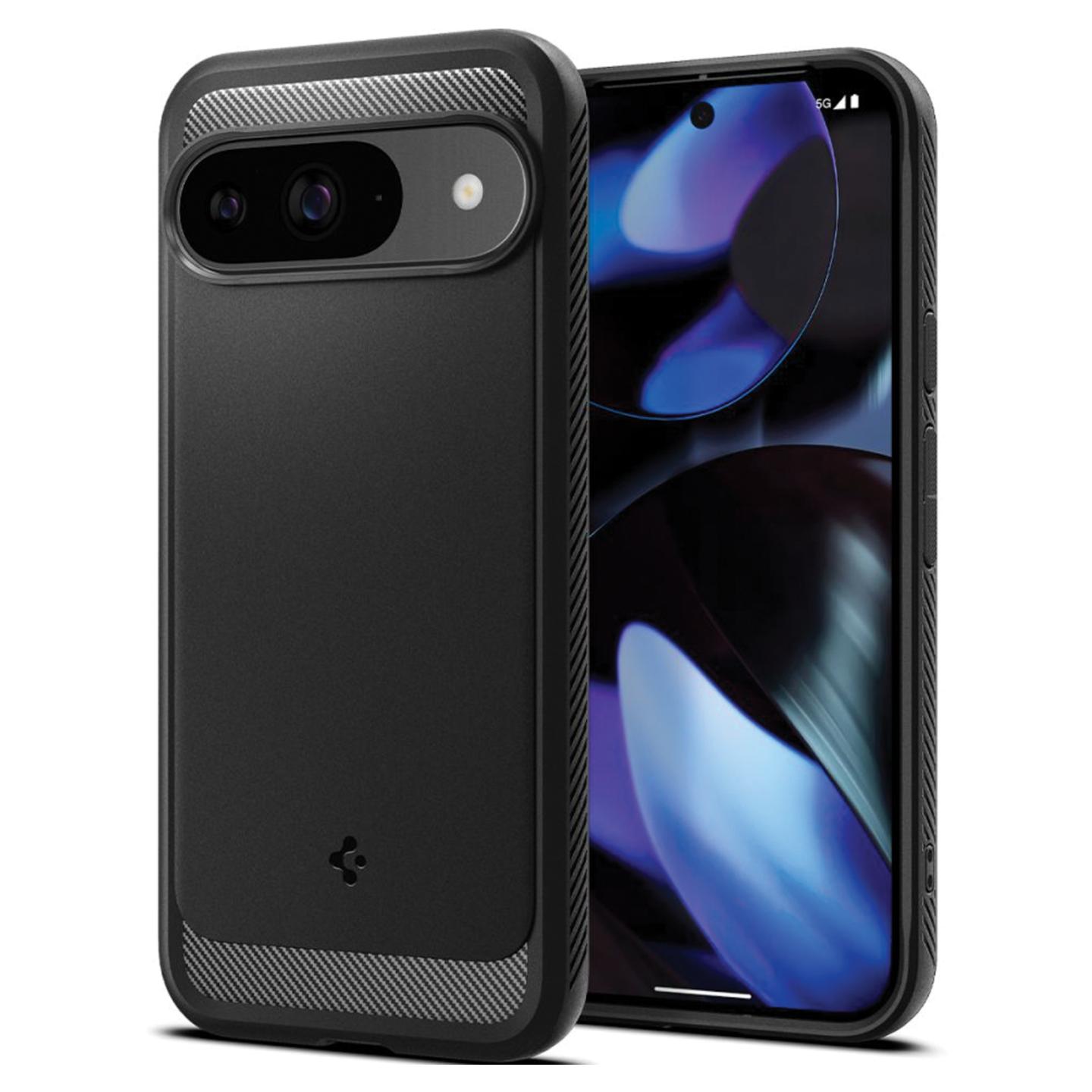 Spigen Rugged Armor pour Google Pixel 9/9 Pro Noir Mat