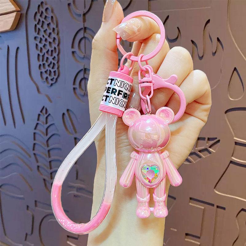 Cartoon Bunt Gelee Handseil Schnalle Herz Inspiration Bär Puppe Schlüsselanhänger Schultasche Auto Anhänger Kleines Geschenk