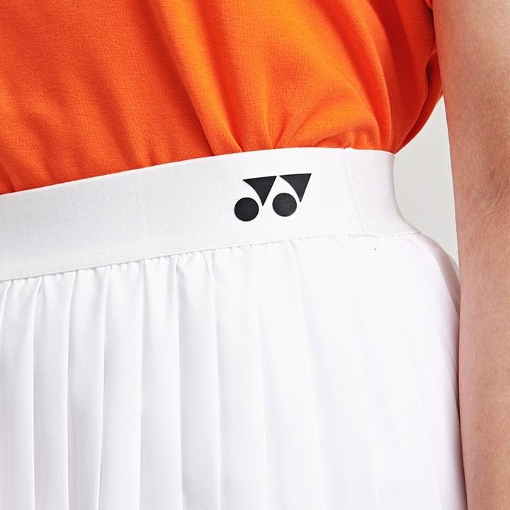 Yonex 245Ps001F White Women'S Logo Point Tennis Skirt