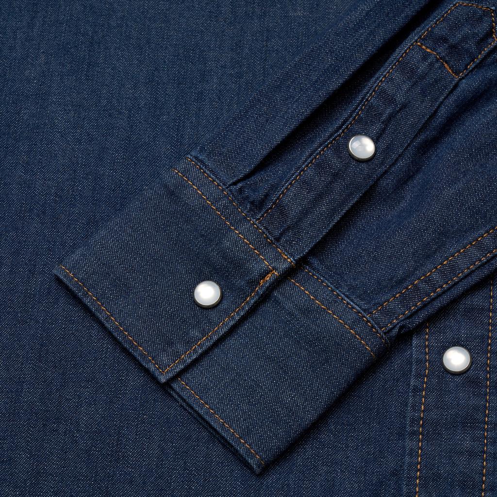 Levis American Classic Versatile Comfortable Fashionable Polo Loose Long Sleeve Shirt Women shirts 00APT-0000