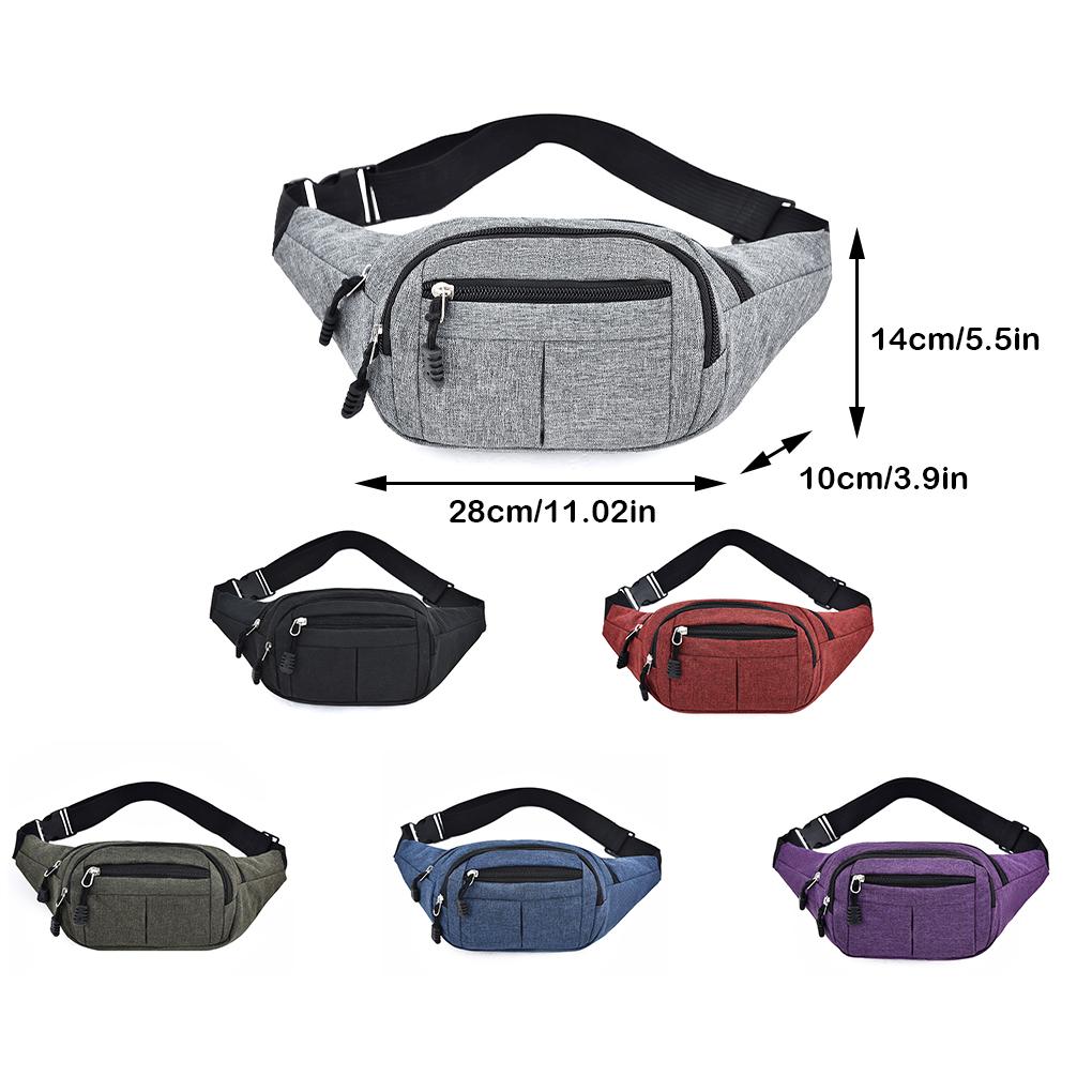 Oxford Cloth Men Waist Bag Adjustable Casual Replacement Fashionable Portable Travelling Bags Pouch Pocket Gift