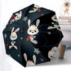 1pc Bunny Superhero Automatic Open/close, All-Season Portable Folding Umbrella, Travel, Everyday, Formal Events - Compact Luxury Parasol, Outdoor Acce