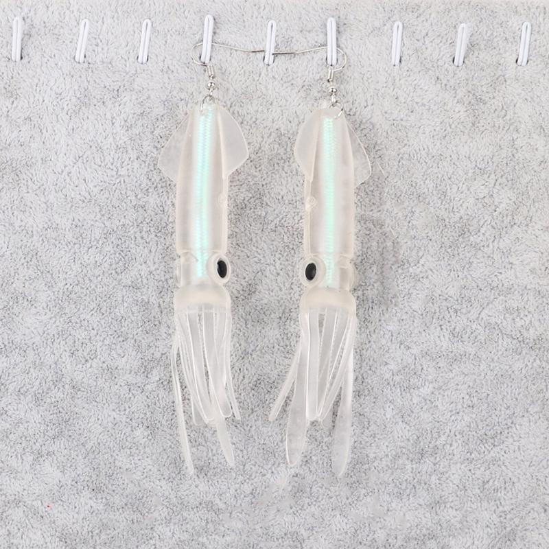 Simulation Squid Dangle Earrings Fashion Squid Earrings Simple Earrings Ear Jewelry Drop Earring ABS Texture